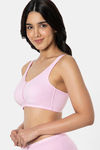 Amante Double Layered Non Wired Full Coverage Support Bra - Lilac Pink — thumbnail 2